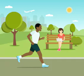 I enjoy jogging in the park.